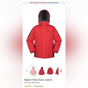 Mountain Warehouse Raptor Kids Snow Jacket - Neon Orange